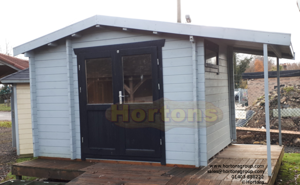 Log Cabin Kendal 28mm 4.5 X 2.5m With 2 Rooms